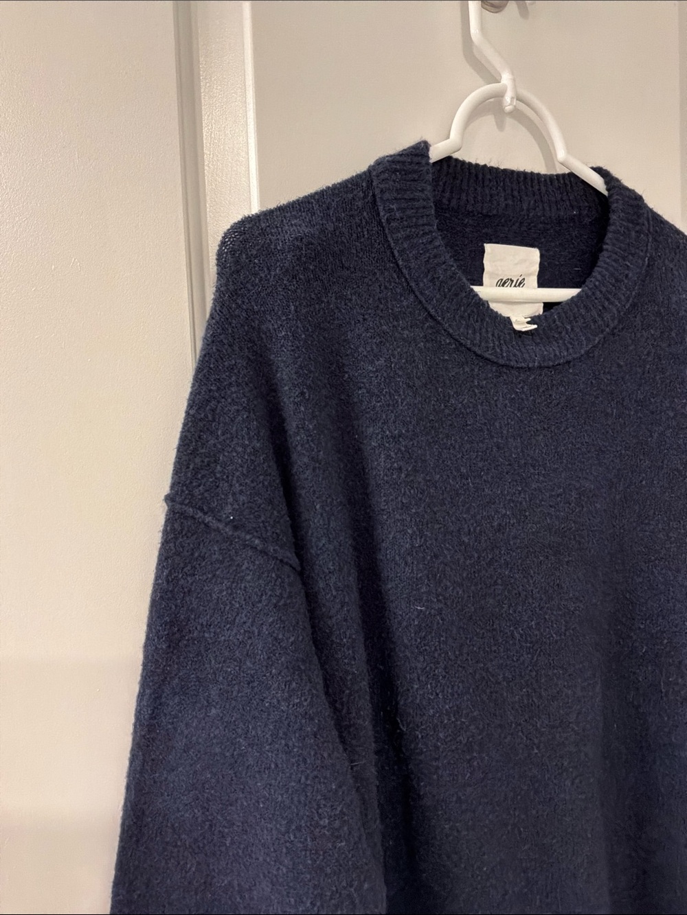 aerie Unreal Navy Crewneck Sweater